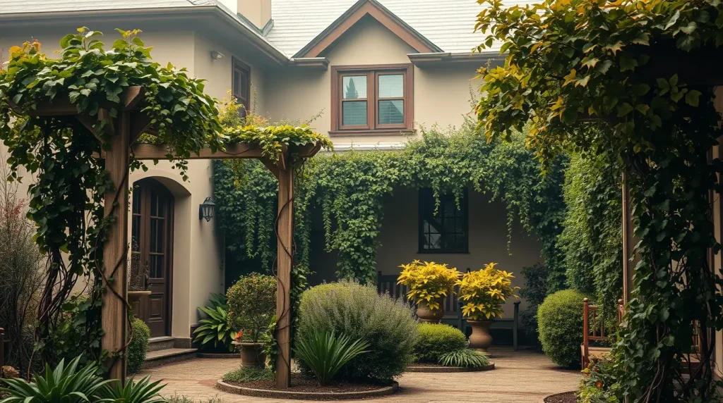 Climbing Vines on Trellises