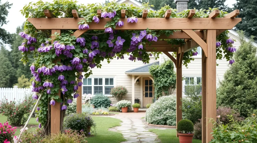 Front Garden with a Pergola