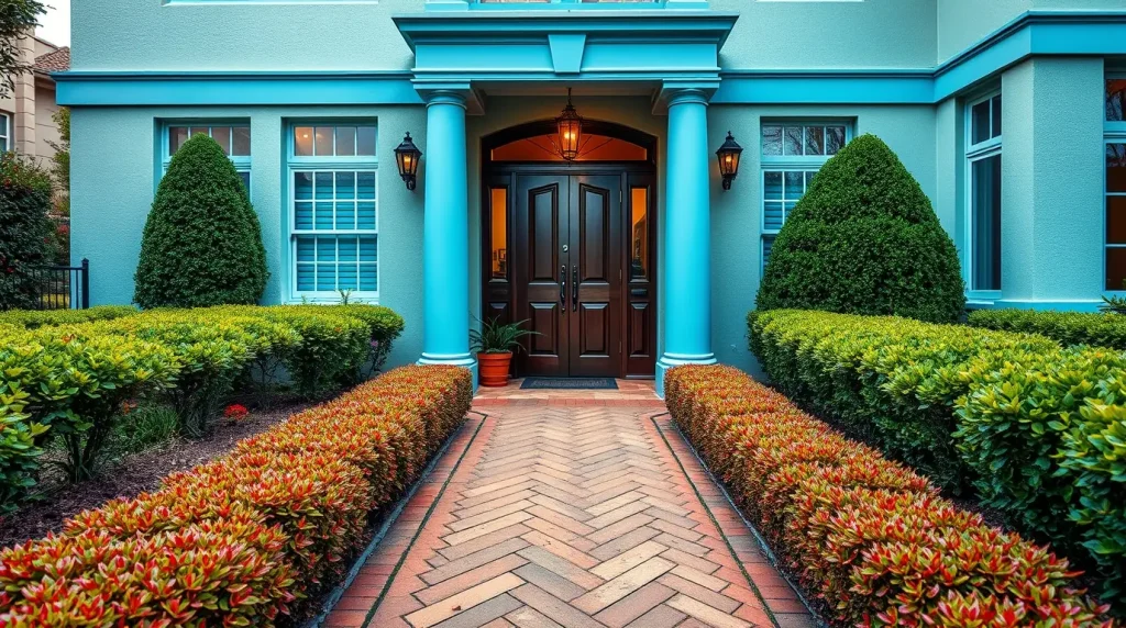 Herringbone Brick Path