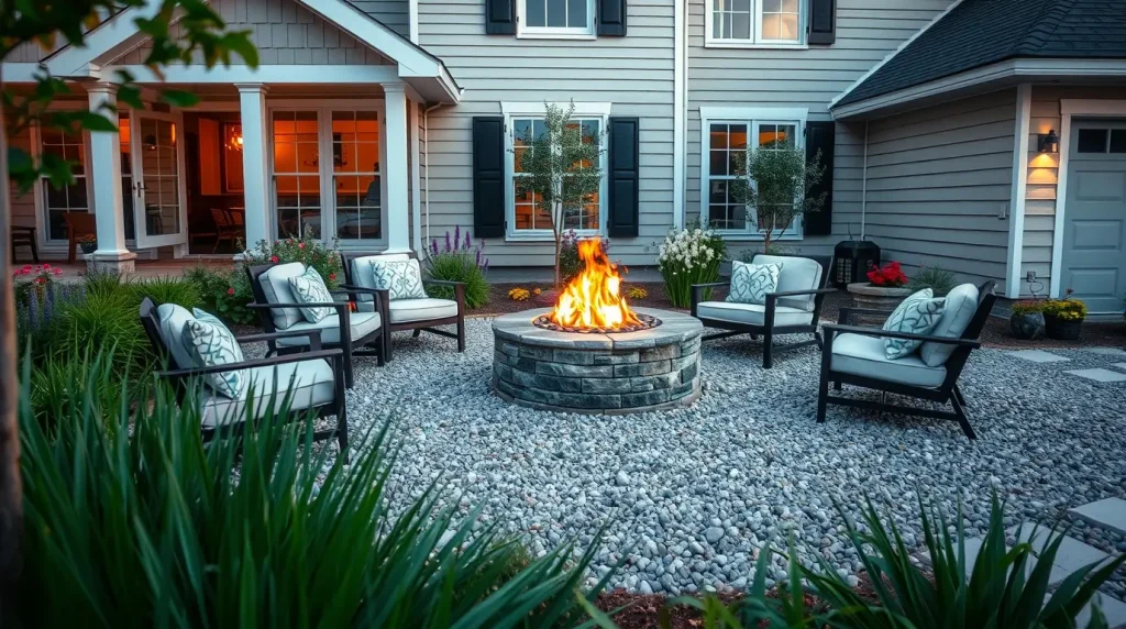 Outdoor Fire Pit Area