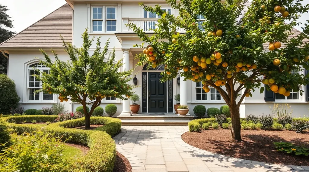 fruit trees garden design