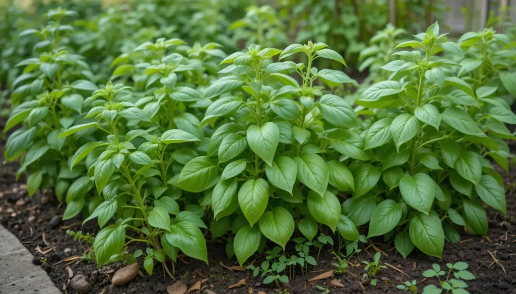 herbs garden basil plant