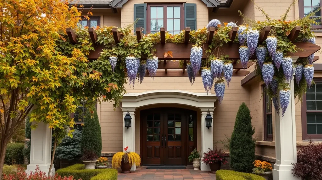 wooden pergola garden