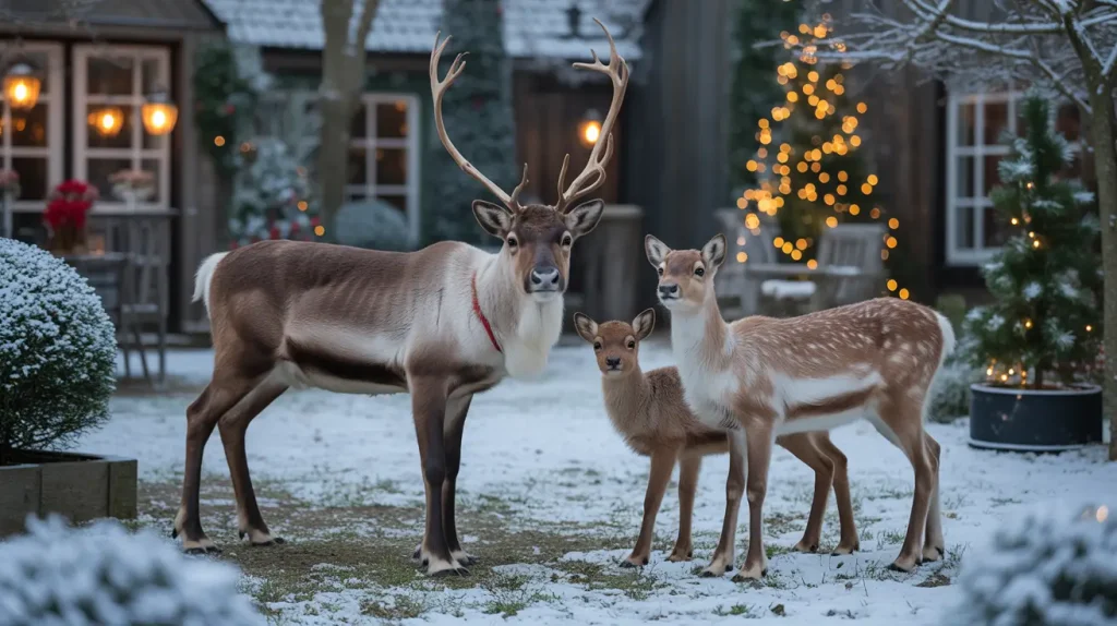 christmas outdoor garden ideas reindeer