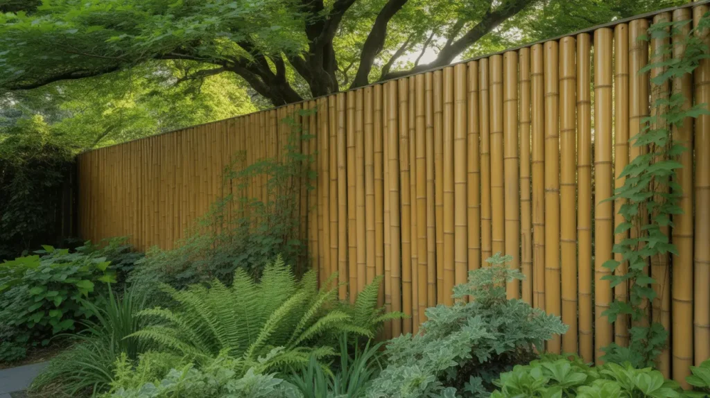 bamboo fence ideas for outdoor space