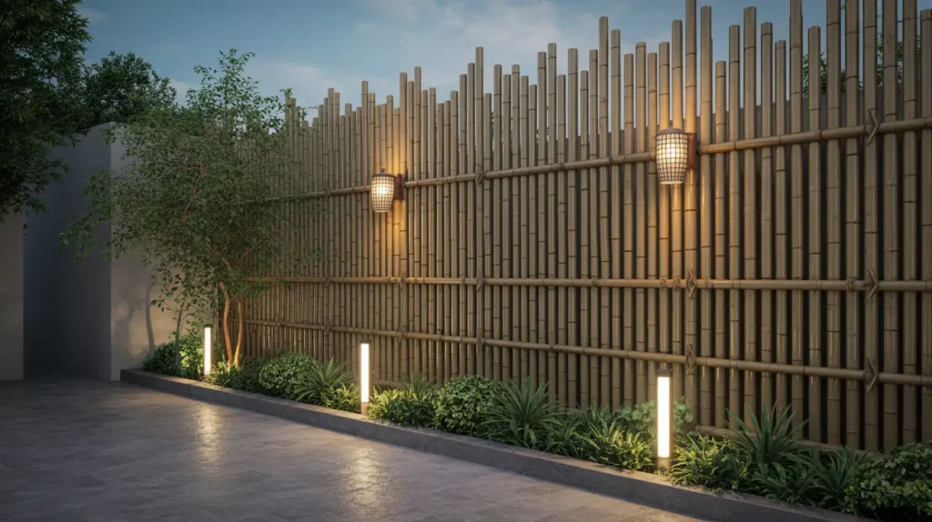 bamboo fence ideas for outdoor space diy