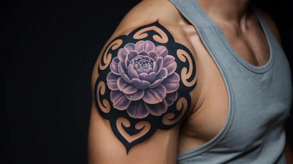 lavender tattoo for men