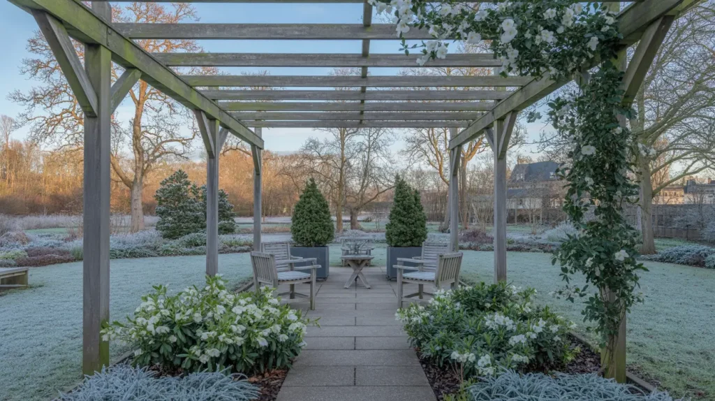 winter garden pergola idea