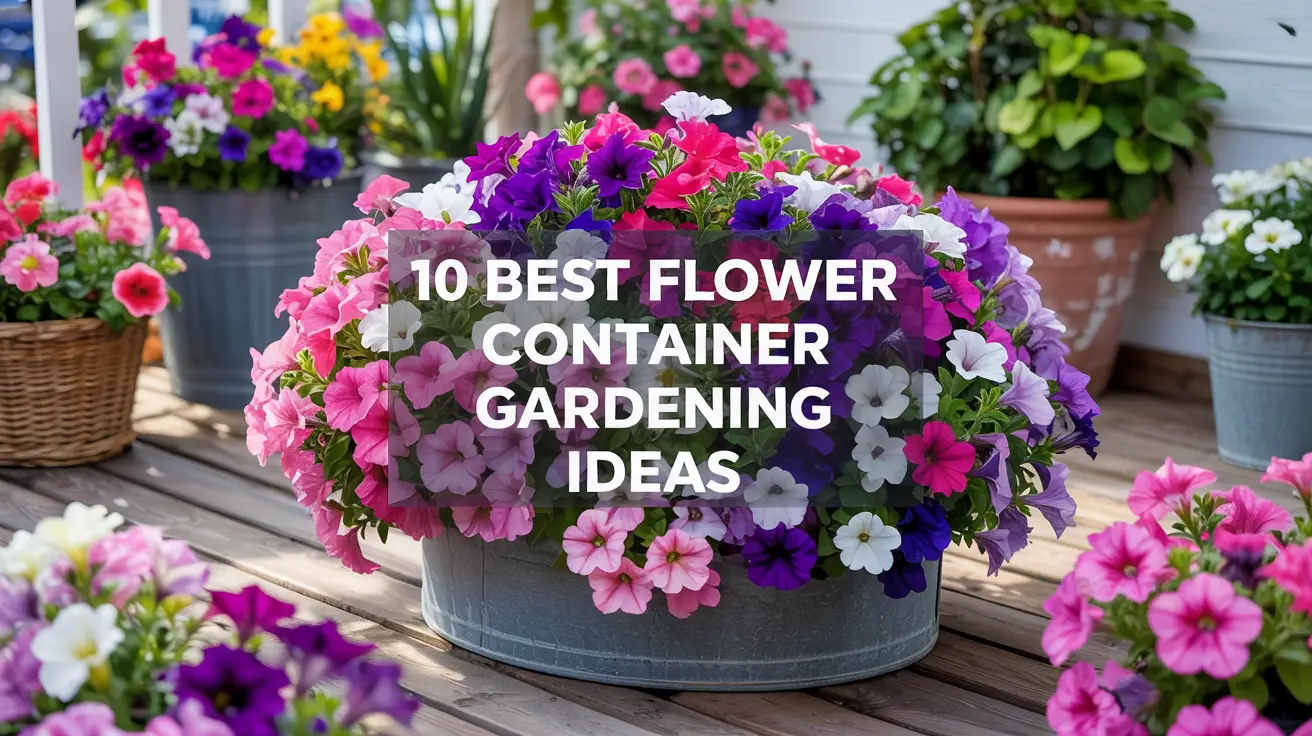 10 best flower container gardening ideas