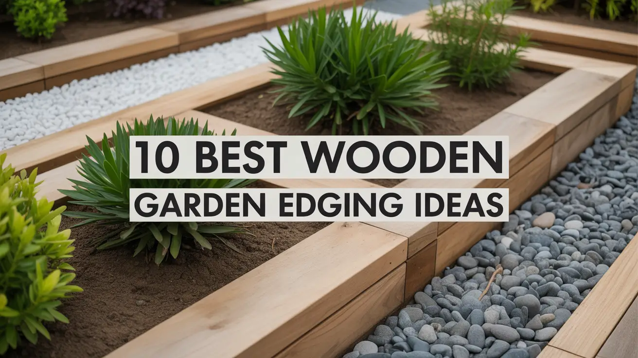 10 best wooden garden edging ideas