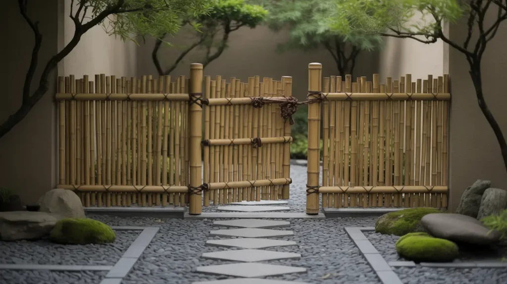 bamboo garden gate ideas