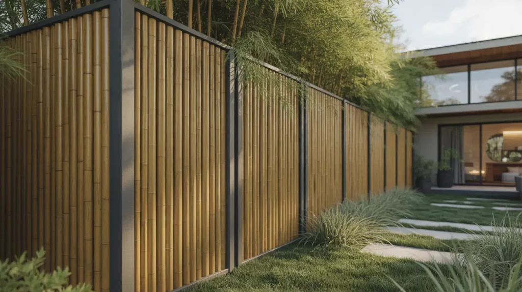 garden wall ideas bamboo