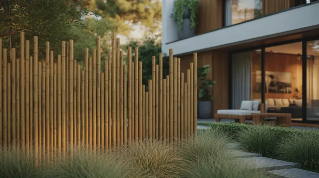 garden wall ideas bamboo idea