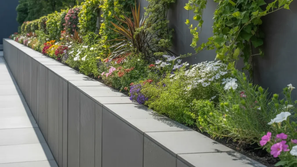 garden wall ideas raised planter