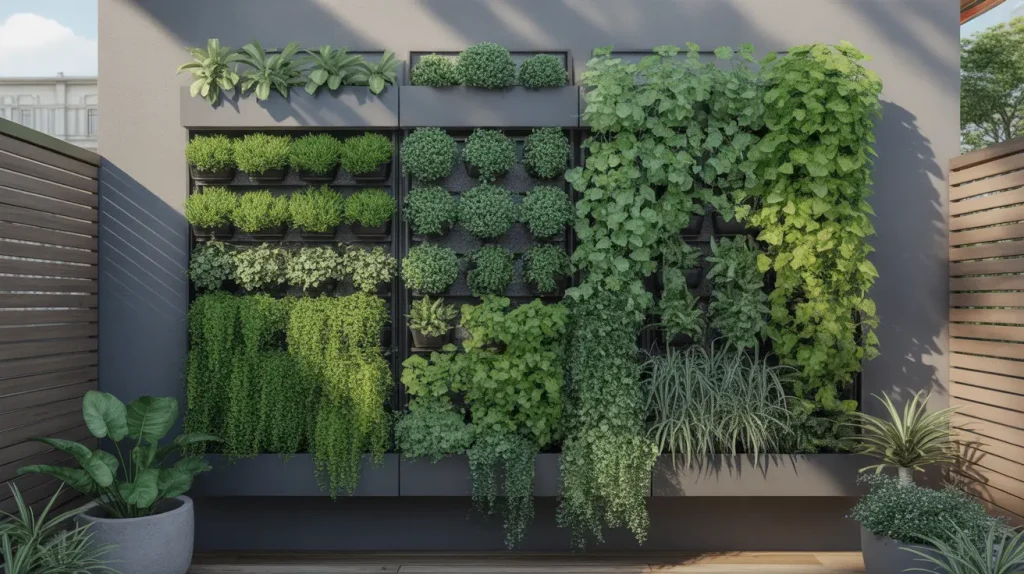 garden wall ideas vertical