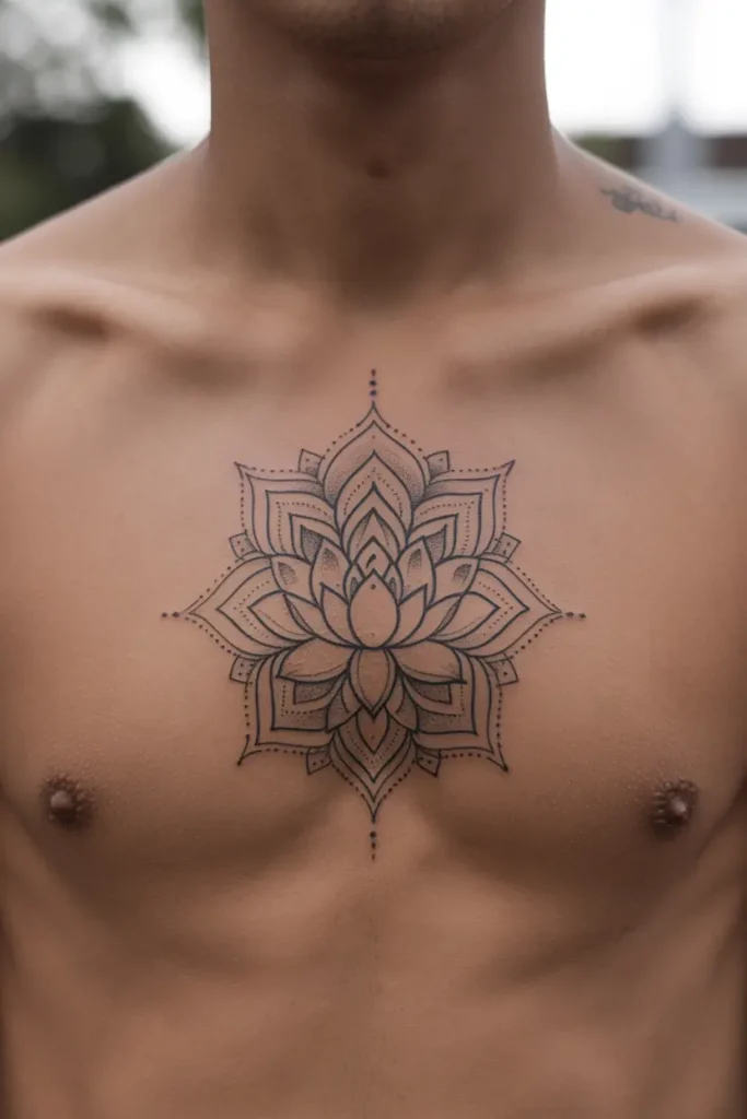 mandala lotus flower tattoo ideas