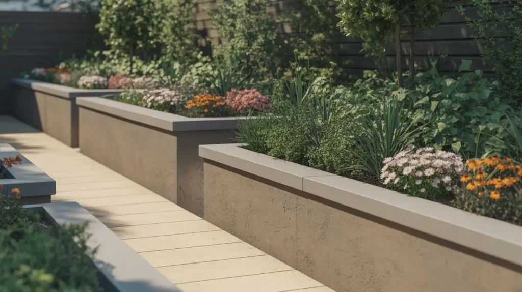 raised planter wall garden ideas