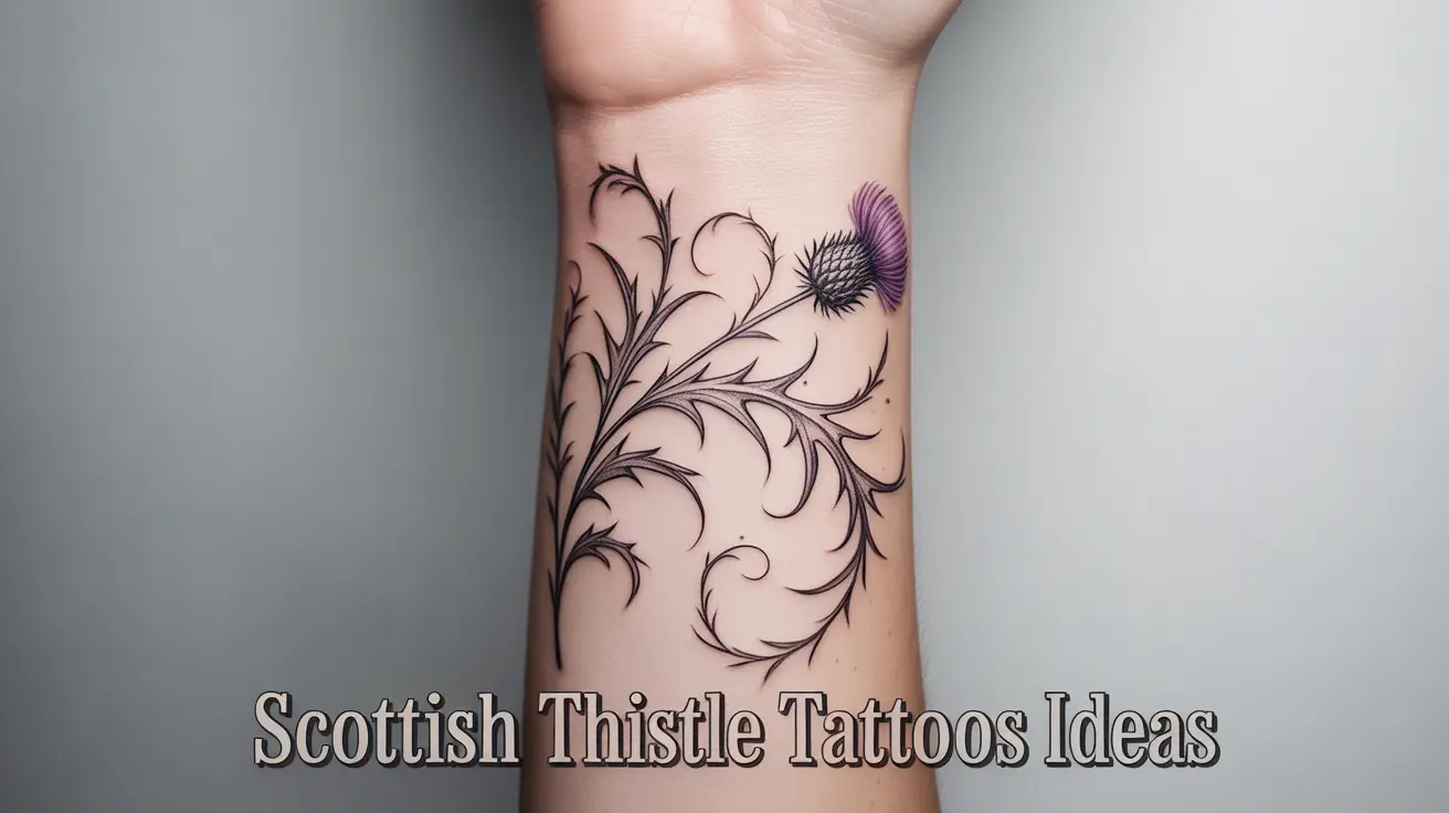 scottish thistle tattoo featured image