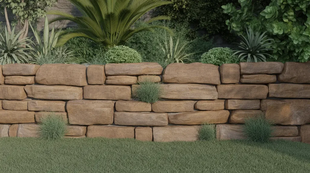 stone retaining garden wall ideas