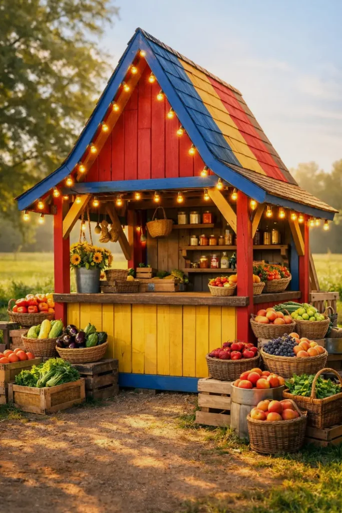 colorful farmstand ideas