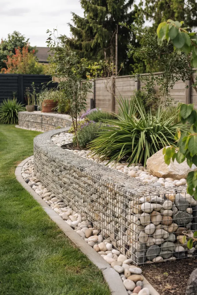 gabion ideas for garden wall