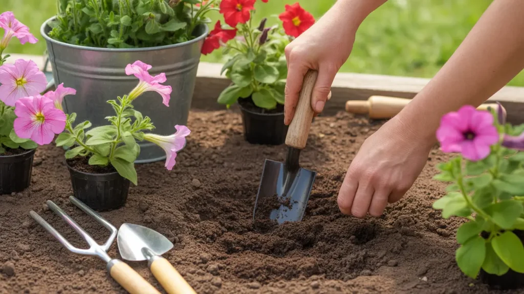 how to grow petunias soil