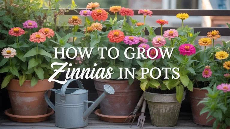 how to grow zinnias in pots