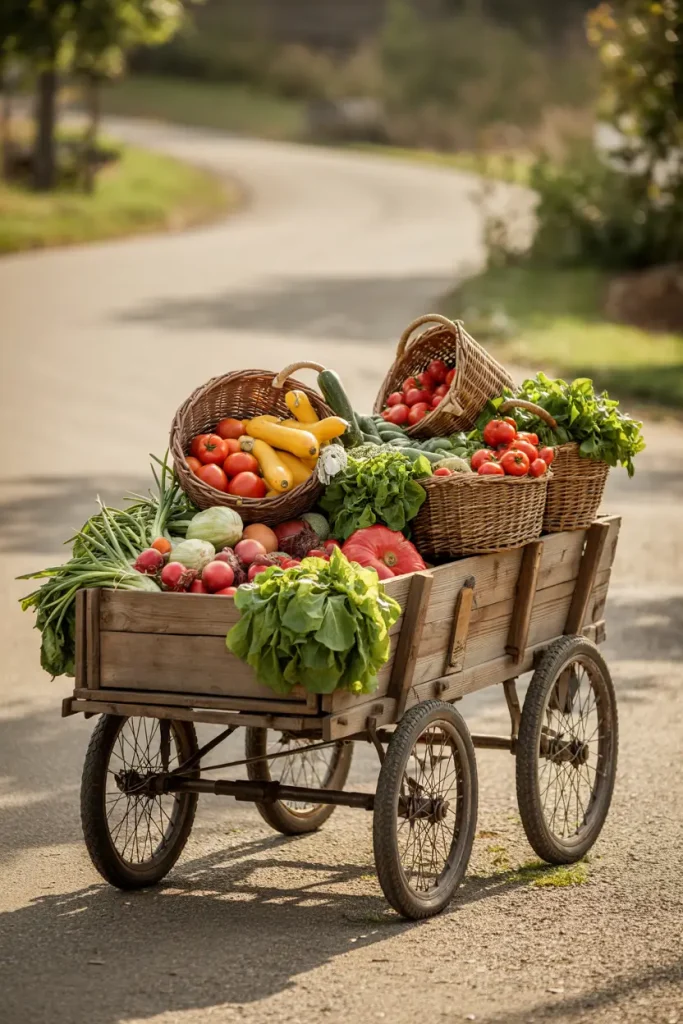 movable cart farmstand ideas