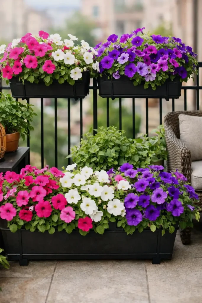 small balcony garden ideas flowers