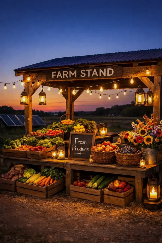 solar powered farmstand