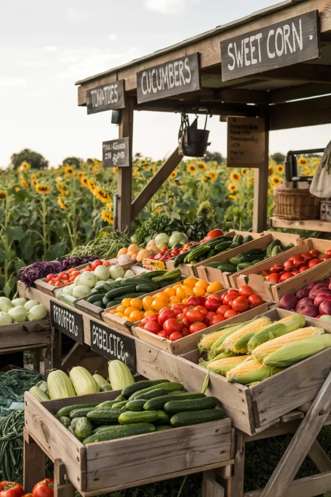 vegetables farmstand ideas