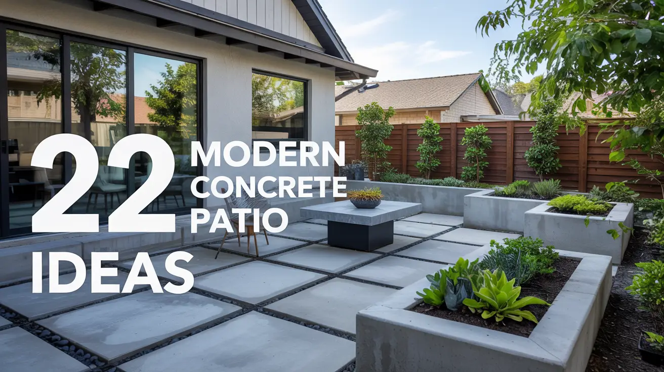 22 modern concrete patio ideas