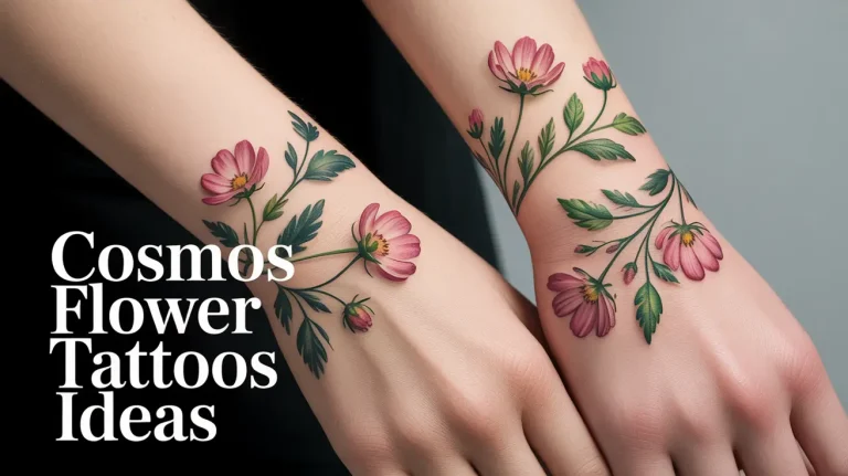 cosmos flower tattoos ideas image
