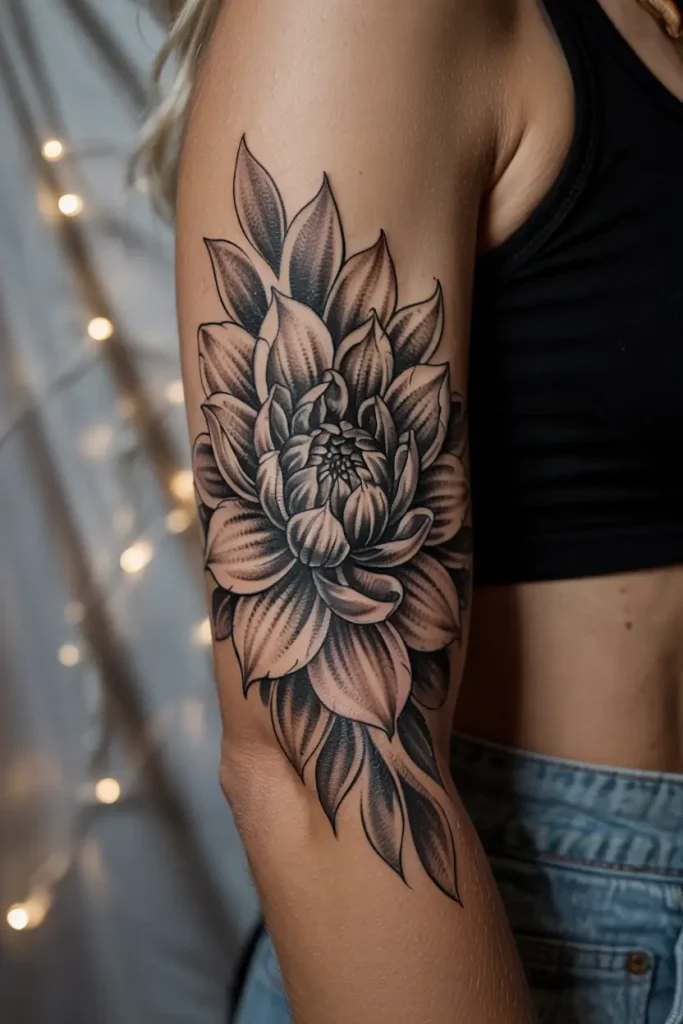 dahlia tattoo ideas