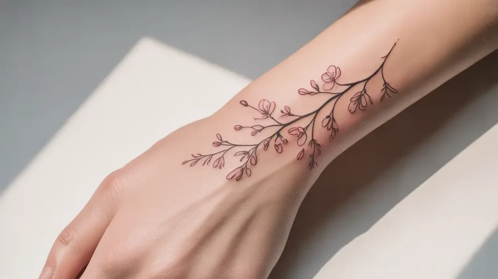 flowers tattoos cherry blossom
