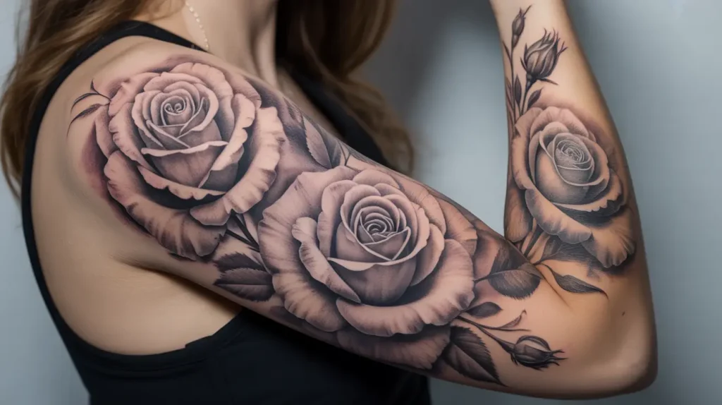 flowers tattoos ideas full sleeve