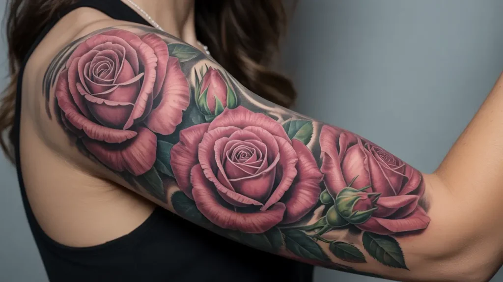 flowers tattoos ideas full sleeve female