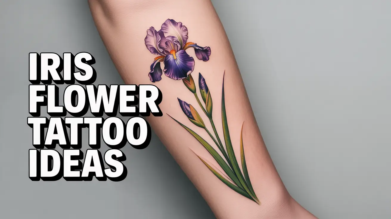 iris flower tattoos ideas