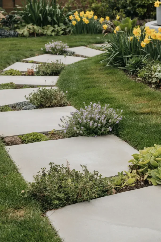 slab garden pathways ideas