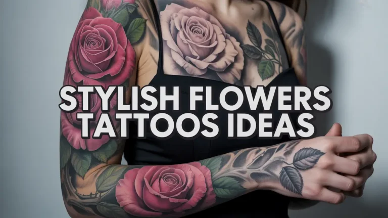 stylish flowers tattoos