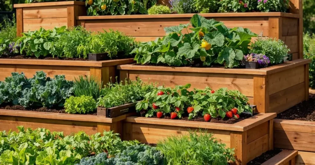 tier raised garden bed ideas