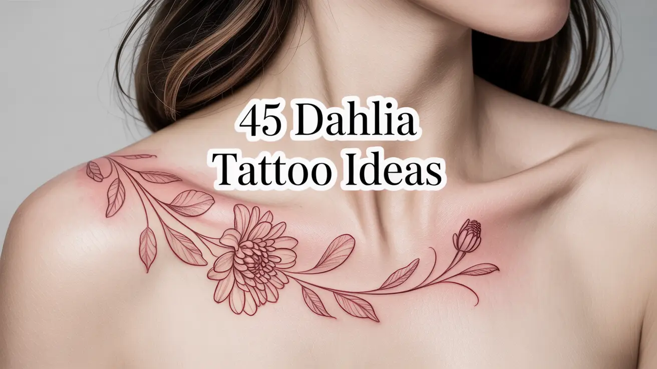 45 dahlia tattoo ideas