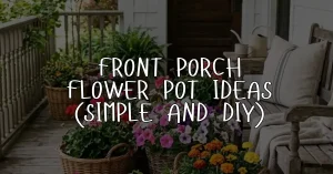 Front Porch Flower Pot Ideas (Simple and DIY)