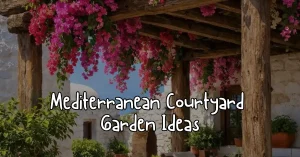 Mediterranean Courtyard Garden Ideas image
