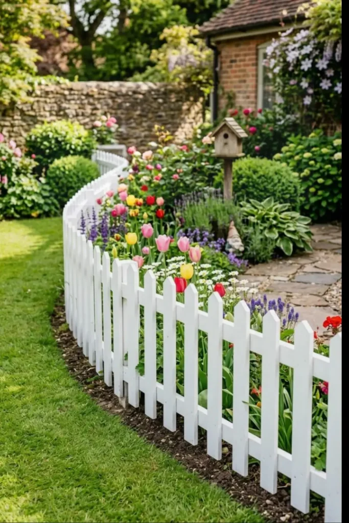 garden fencing ideas for small backyard white picket