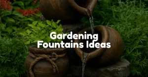 gardening fountains ideas image