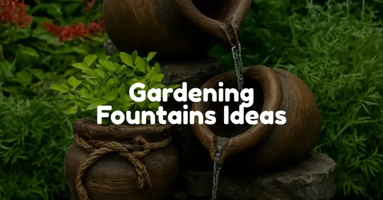 gardening fountains ideas image