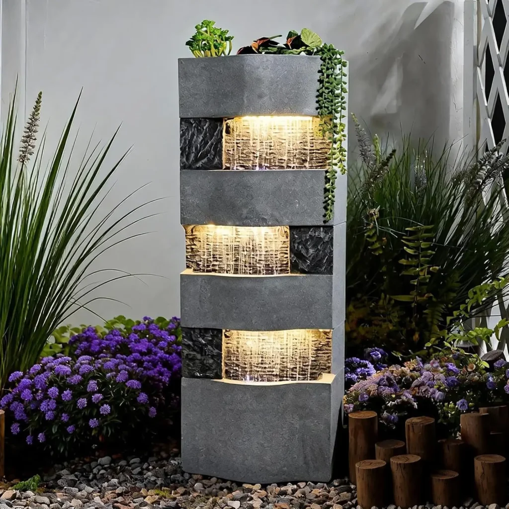 modern gardening fountains