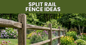 split rail fence ideas