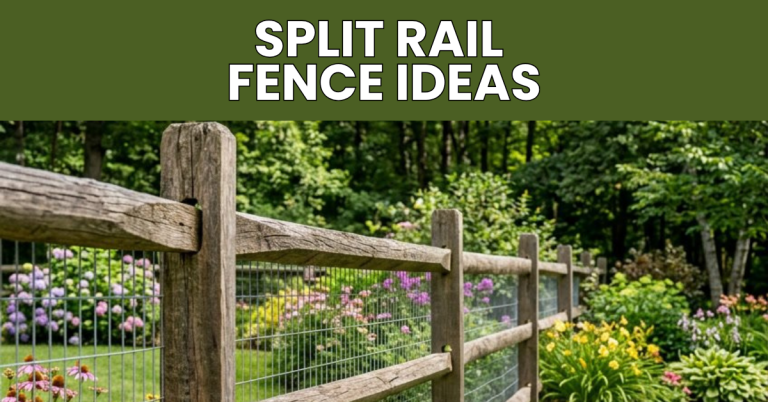 split rail fence ideas